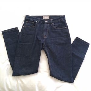 Everlane high rise skinny jeans, 28R, fits like 27